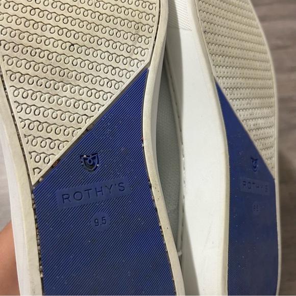 Rothy's White Knit Sneakers Low Trainers - Picture 4 of 6